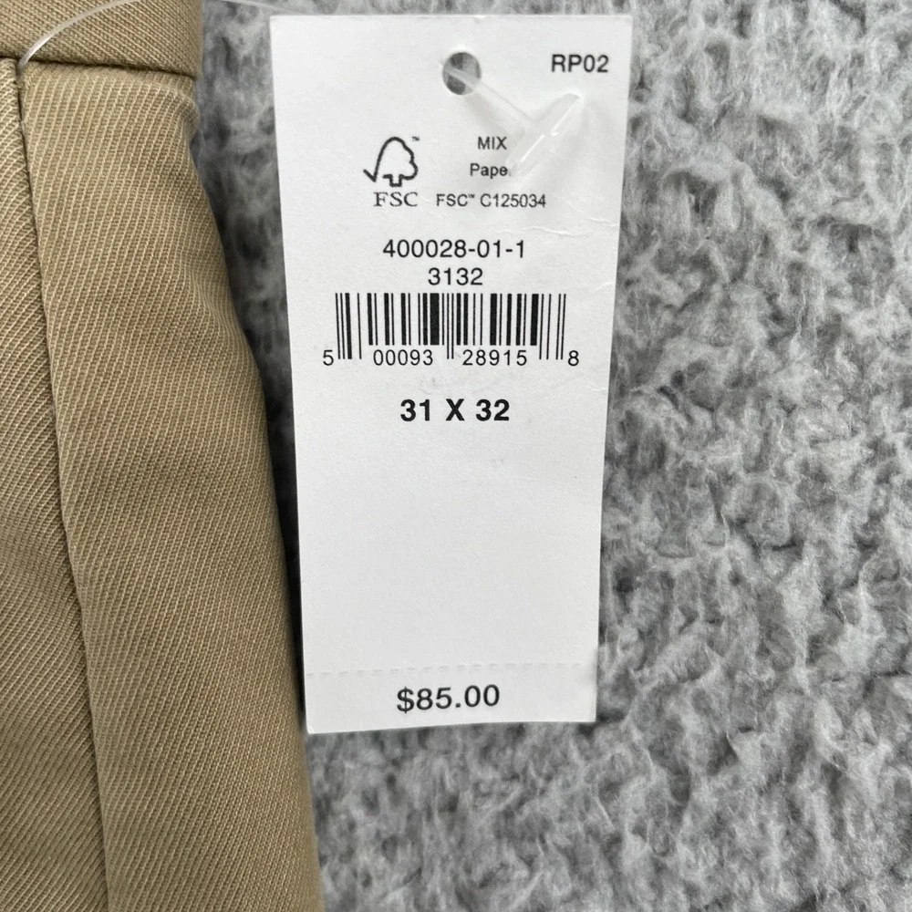 Banana Republic Chino Mens 31x32 Tan Lived-In Chino Athletic Fit Tapered Stretch
